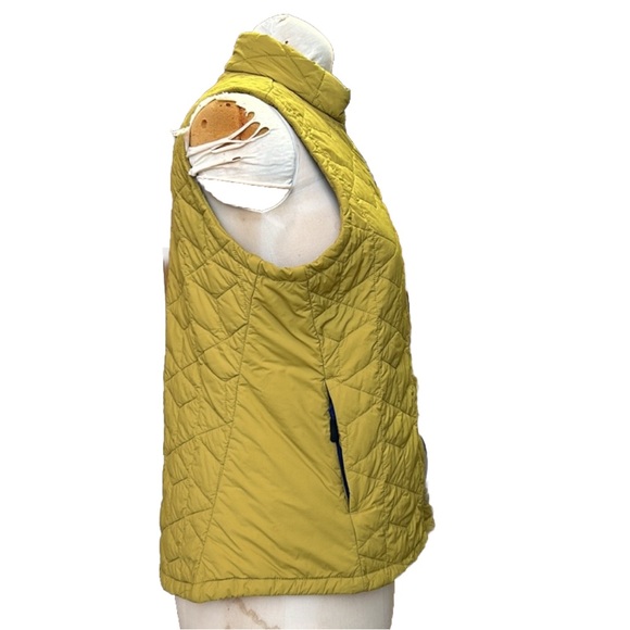 Duluth Trading Co. Women’s Agiloft Quilted Puffer Vest Chartreuse Green/Blue L - Picture 5 of 14